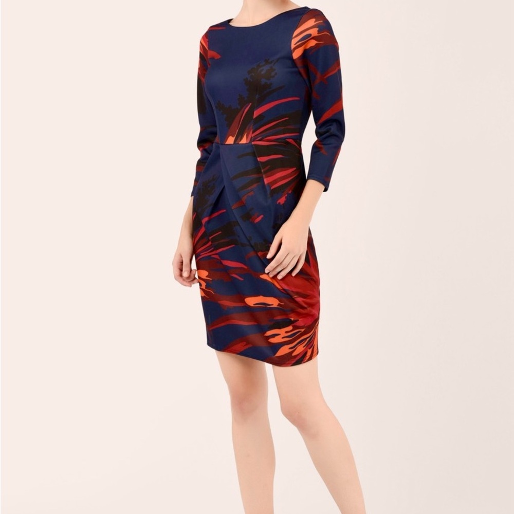NWT Closet London Floral Print Midi Dress